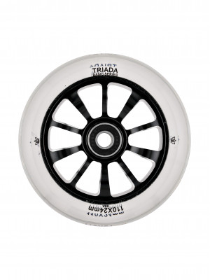 Колесо для самоката Triada Basic 10-spoke 110 прозрачный/черный