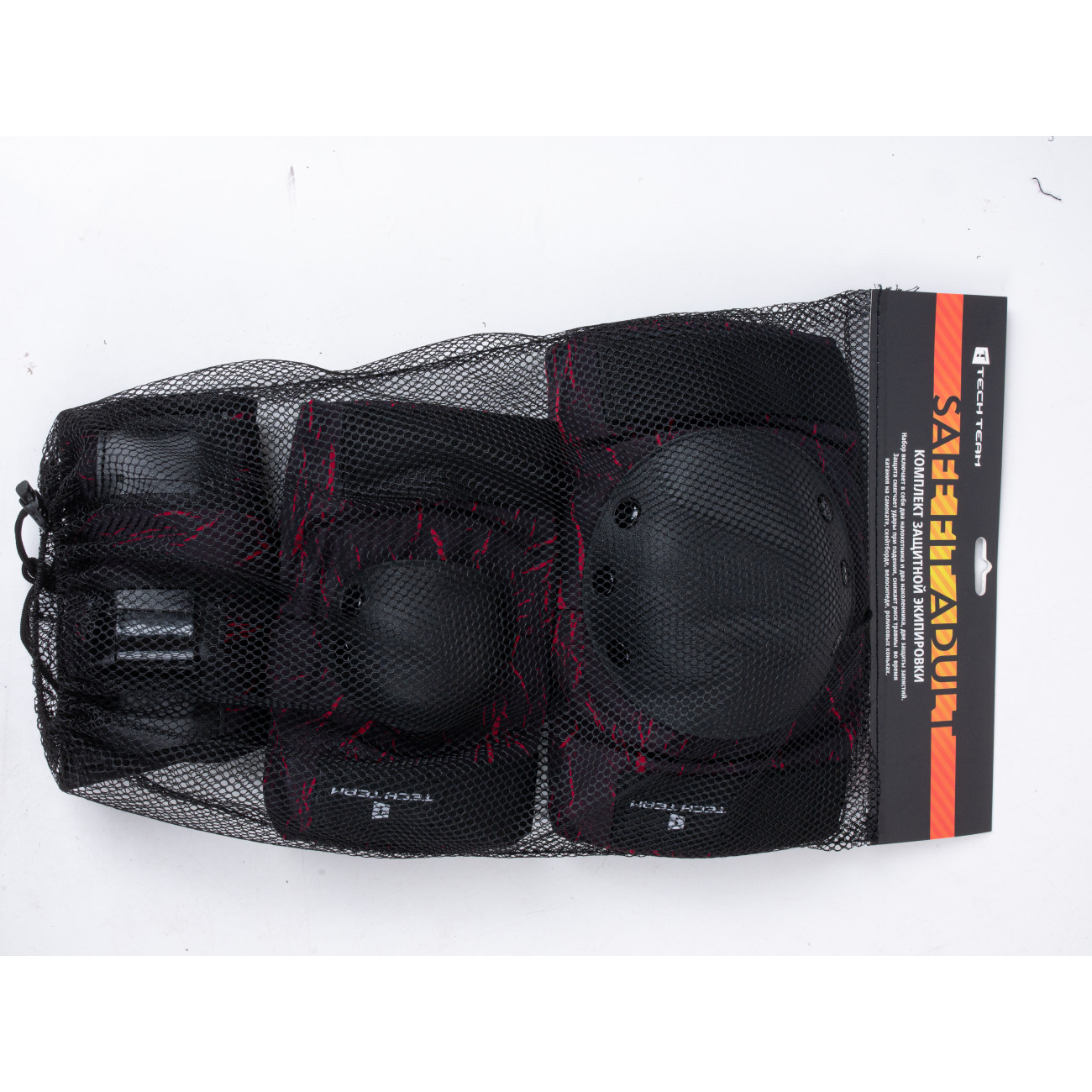 Защита Tech Team Safe fit adult 4.0 M черно-красный