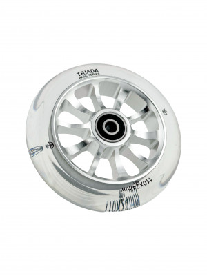 Колесо для самоката Triada Basic 10-spoke 110 прозрачный/прозрачный